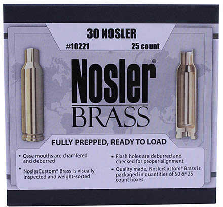 Nosler Custom Brass 30 25 pk.
