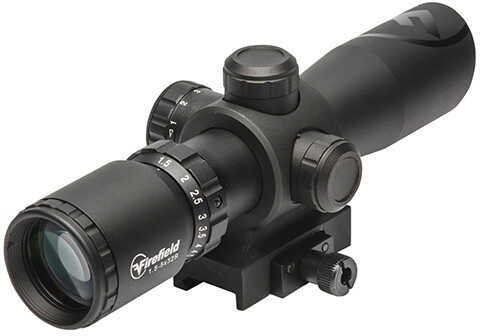 Firefield FF13063 Barrage with Green Laser 1.5-5x 32mm Obj 42-14.7 ft @ 100 yds FOV Black Matte Finish Illuminated Red/G