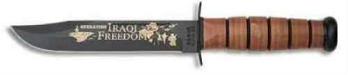 KA-BAR Usmc Operation Iraqi Freedom 7" W/Leather SHTH