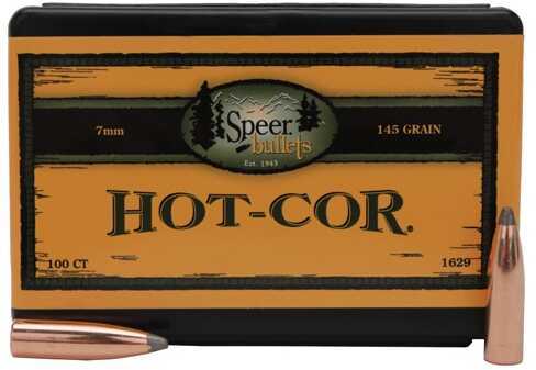 Speer 7mm .284 Diameter 145 Grain Hot Cor Spitzer Soft Point 100 Count
