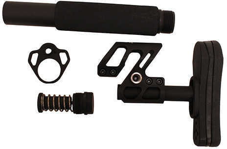 Odin Works Zulu 2.0 Adjustable Stock Kit Black Fits AR15 OS-ZULU-KIT-BLK