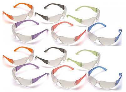 Pyramex S4110MP Intruder Multi-Color Temple Eye Protection 12 Pair