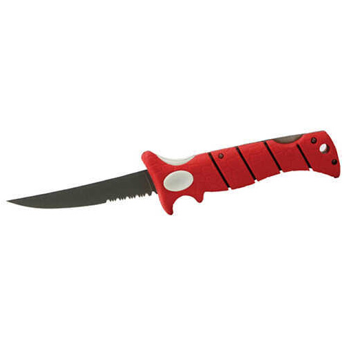 Bubba Blade 5" Lucky Lew Folding Fillet Knife Red