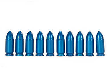 A-Zoom Pistol Metal Snap Caps 9mm Luger, Blue, Package of 10
