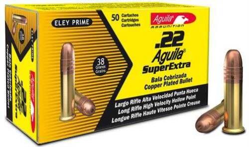 22 Long Rifle 38 Grain Hollow Point 50 Rounds Aguila Ammunition