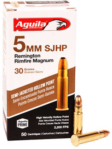 5mm Rem 30 Grain Hollow Point 50 Rounds Aguila Ammunition 5mm Remington