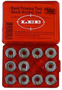 Lee 90198 Hand Priming Tool Set of 11 Shellholders/ Red Storage Box