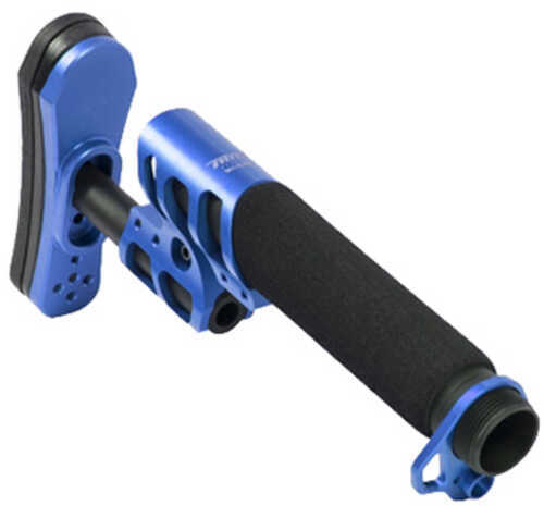 Odin Stock Zulu 2.0 W/Padded Buffer Tube Blue For AR-15