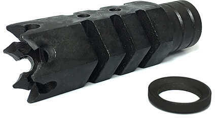 Advanced Technology Shark Muzzle Brake 1/2-28 Thread With Crush Washer Fits AR-15 Black Oxide Finish A.5.10.2251