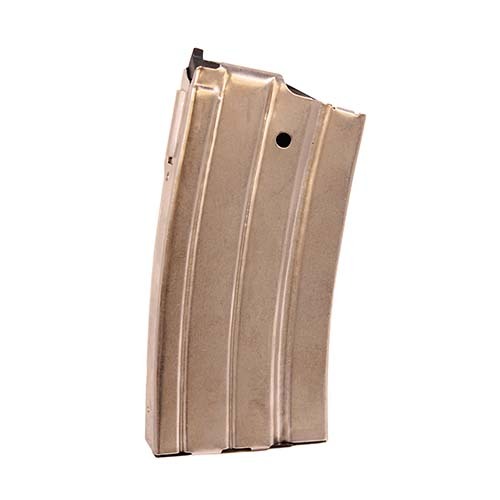 Promag RUGA1N Replacement Magazine Ruger Mini-14 223 Remington 20 Round Steel Nickel Finish