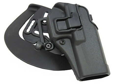 BLACKHAWK! SERPA CQC Concealment Holster with Belt and Paddle Attachment Fits Glock 17/22/31 Right Hand Matte