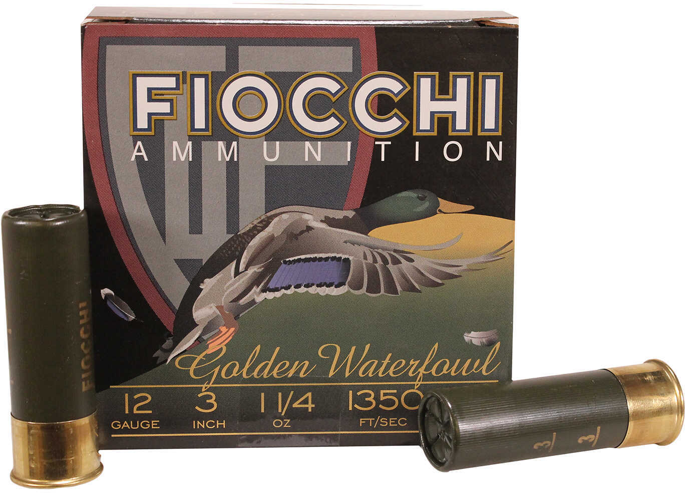 12 Gauge 3" Steel #3  1-1/4 oz 25 Rounds Fiocchi Shotgun Ammunition