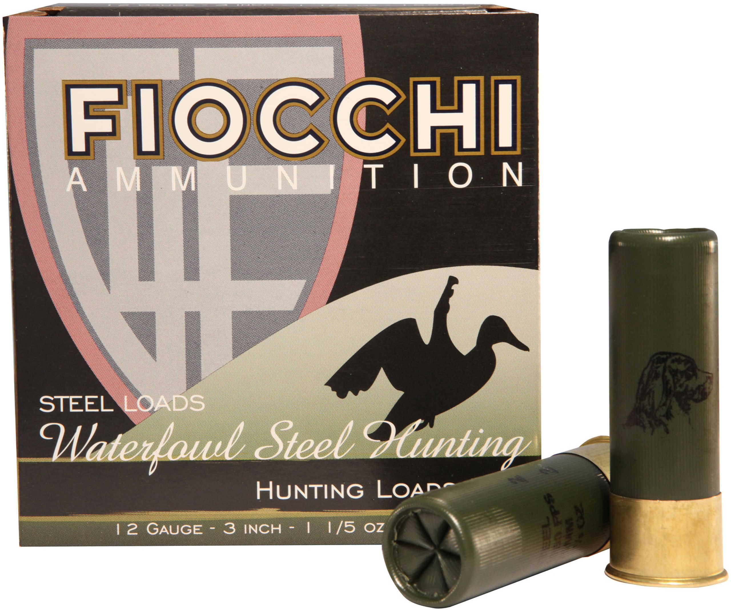 12 Gauge 3" Steel #3  1-1/5 oz 25 Rounds Fiocchi Shotgun Ammunition