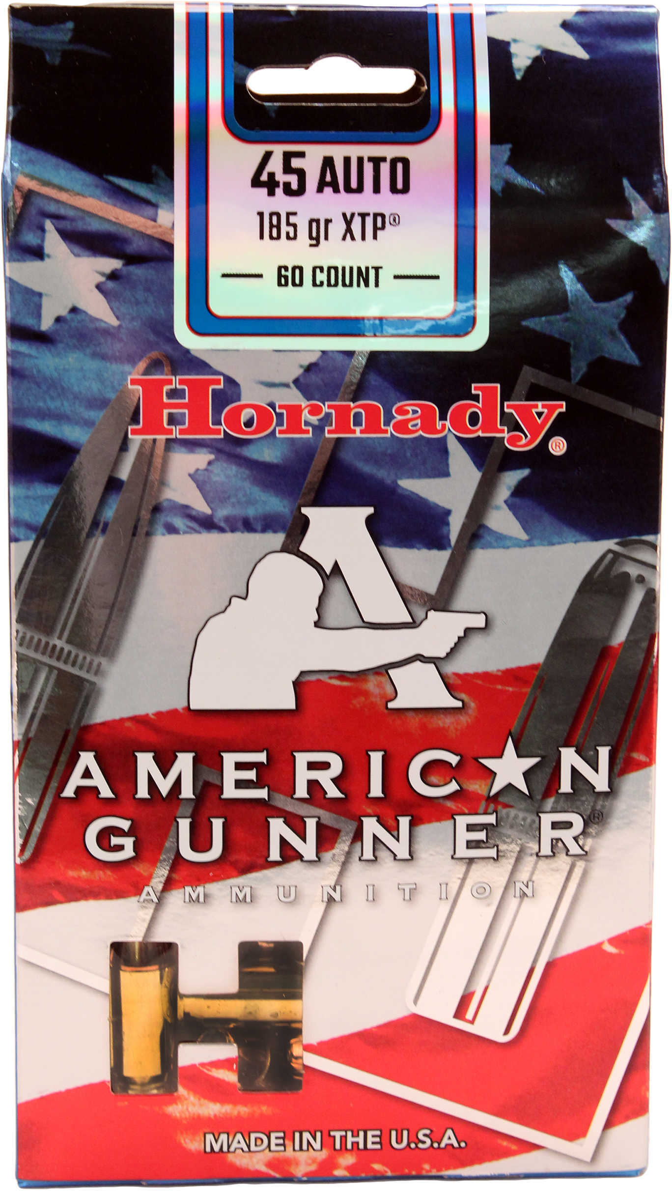 45 ACP 185 Grain Hollow Point 60 Rounds Hornady Ammunition