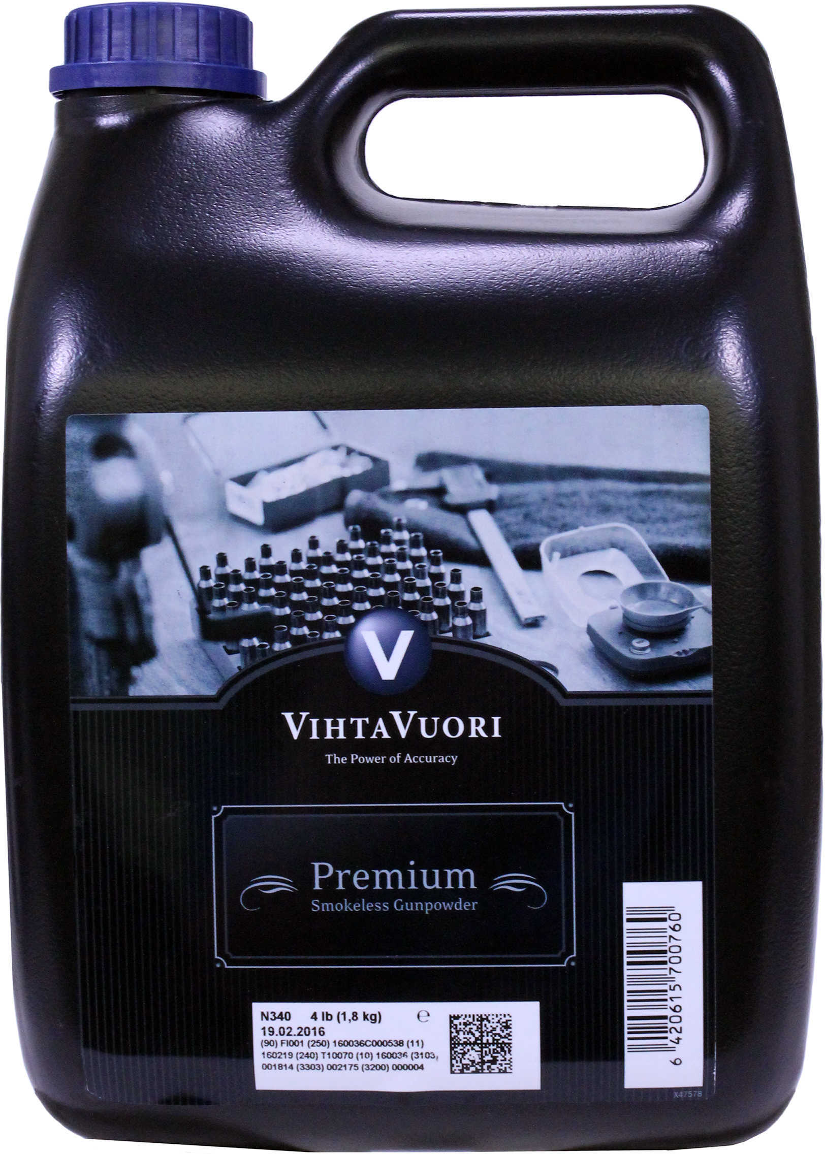 VihtaVuori N340 Smokeless Pistol Powder 4 Lb