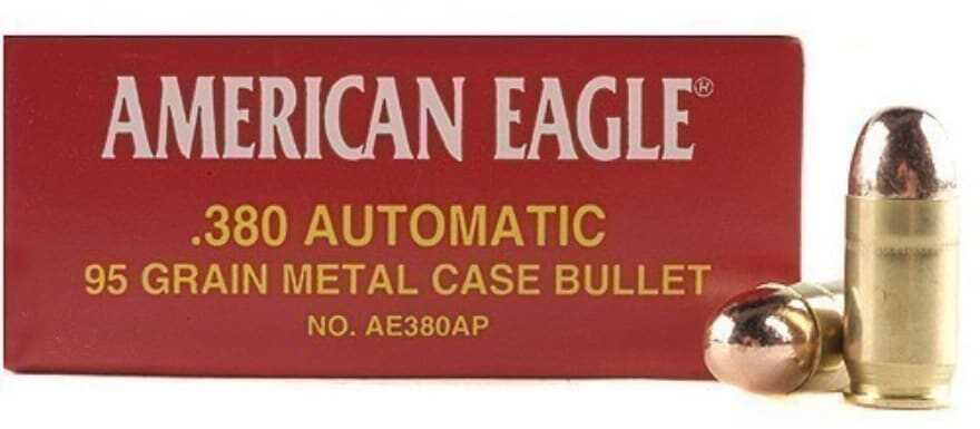 380 ACP 95 Grain Full Metal Jacket 50 Rounds Federal Ammunition