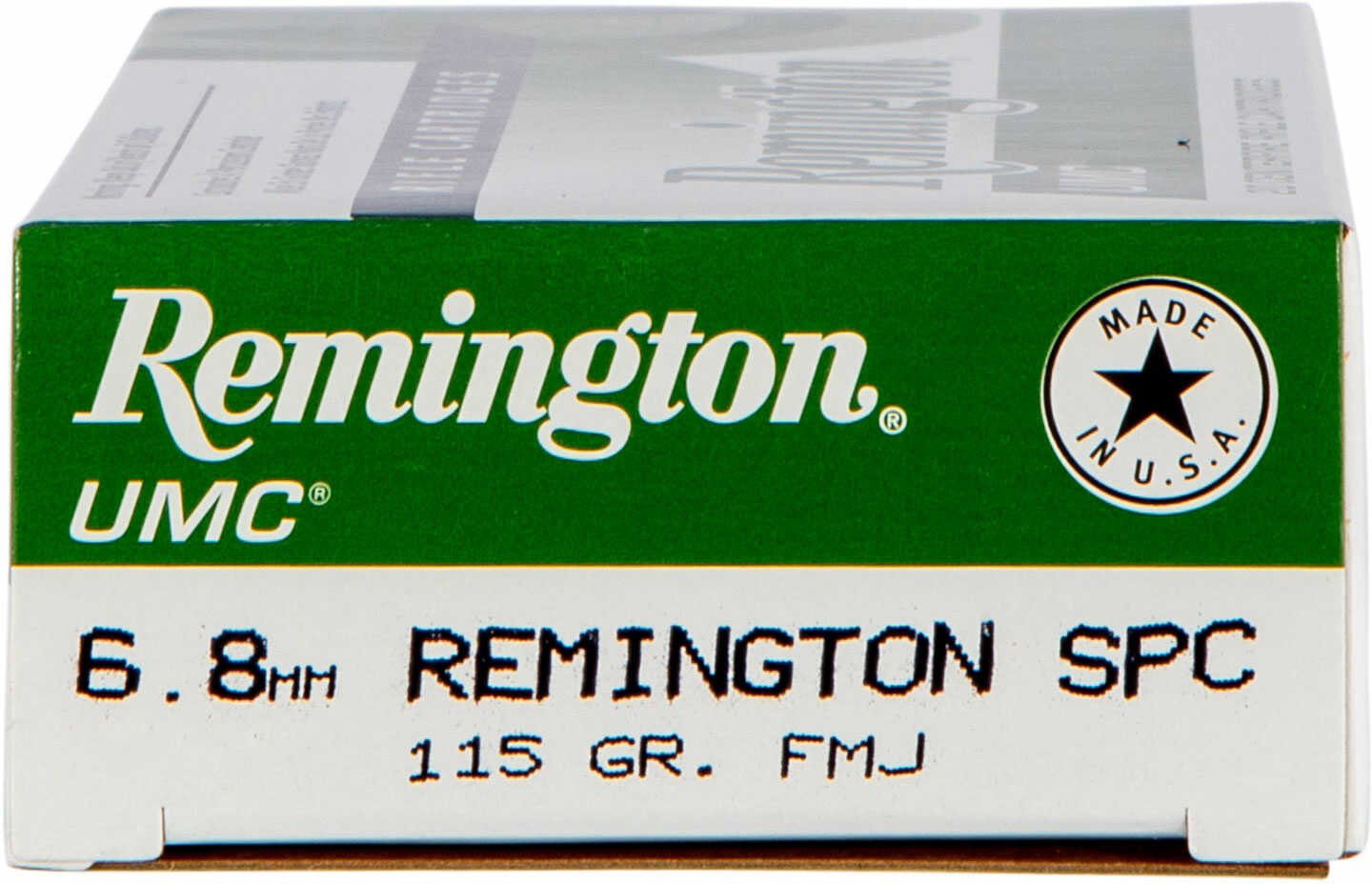 6.8mm SPC 115 Grain Full Metal Jacket 20 Rounds Remington Ammunition