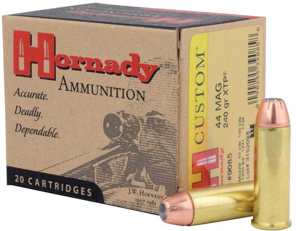 44 Rem Mag 240 Grain Hollow Point 20 Rounds Hornady Ammunition Magnum