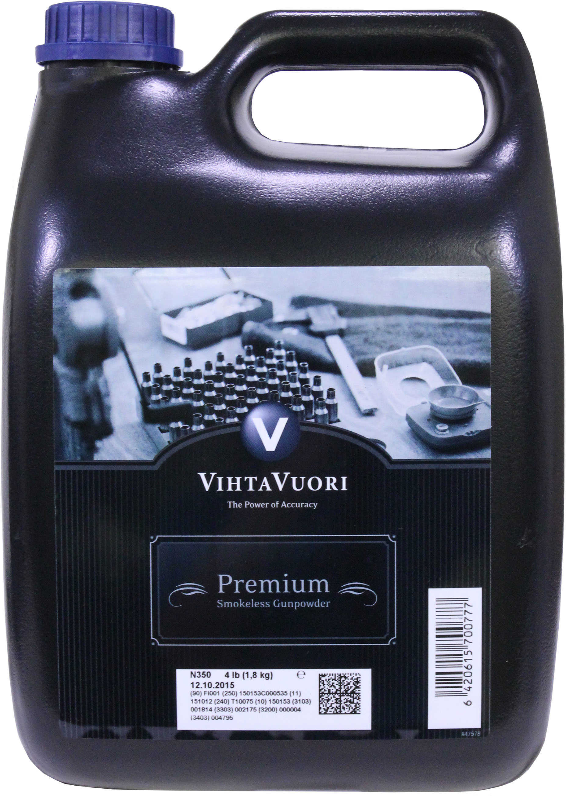 VihtaVuori N350 Smokeless Pistol Powder 4 Lb