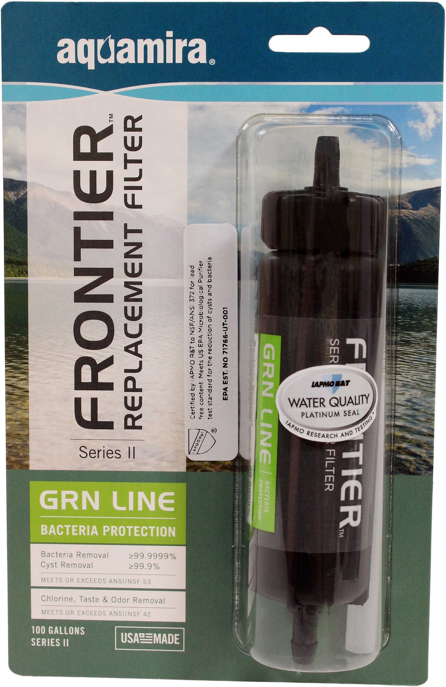 Aquamira Frontier Series II Grn Line Replacement F