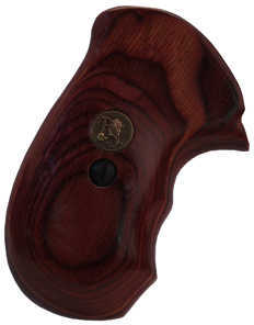 Pachmayr 63010 Renegade Laminate Revolver Grip Panels S&W J Frame Round Butt Smooth Wood Rosewood