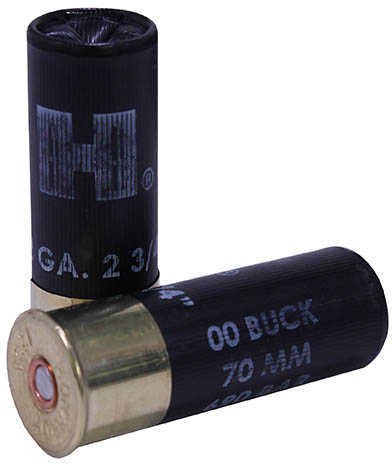 12 Gauge 2-3/4" Lead 00 Buck  8 Pellet 10 Rounds Hornady Shotgun Ammunition