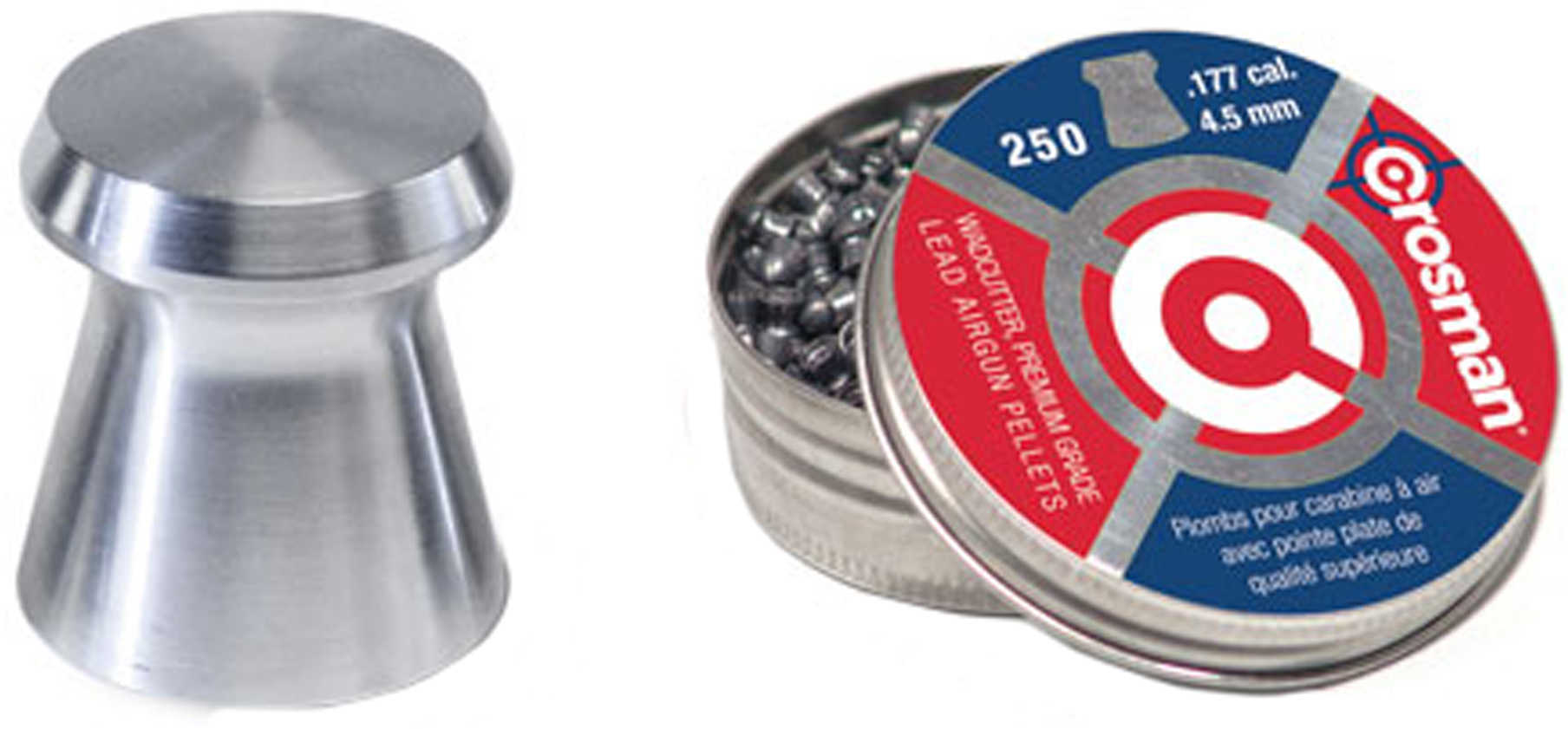 Crosman .177 Cal Wadcutter Pellet - 250/ct