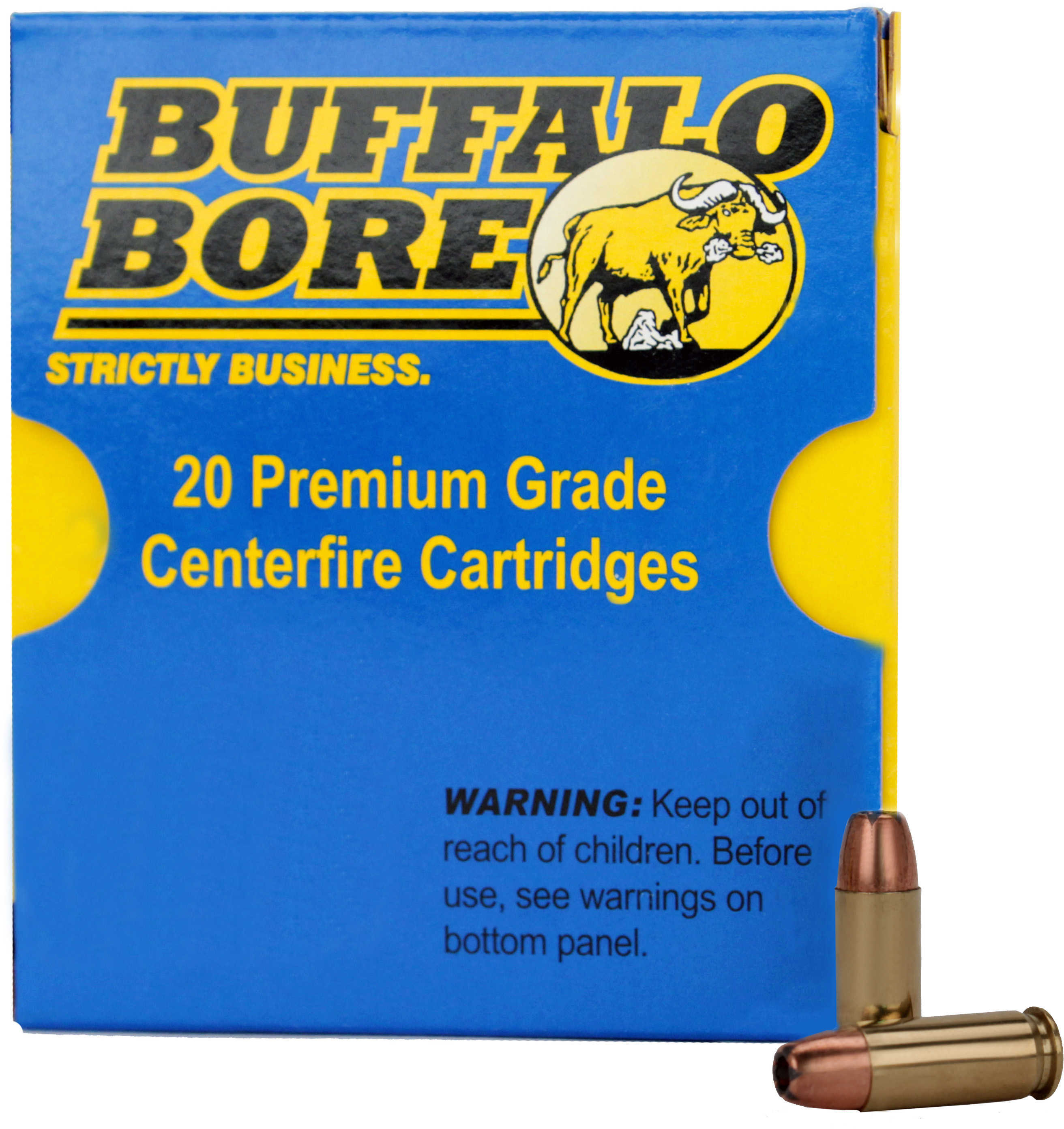38 Super Automatic 147 Grain Hollow Point 20 Rounds Buffalo Bore Ammunition