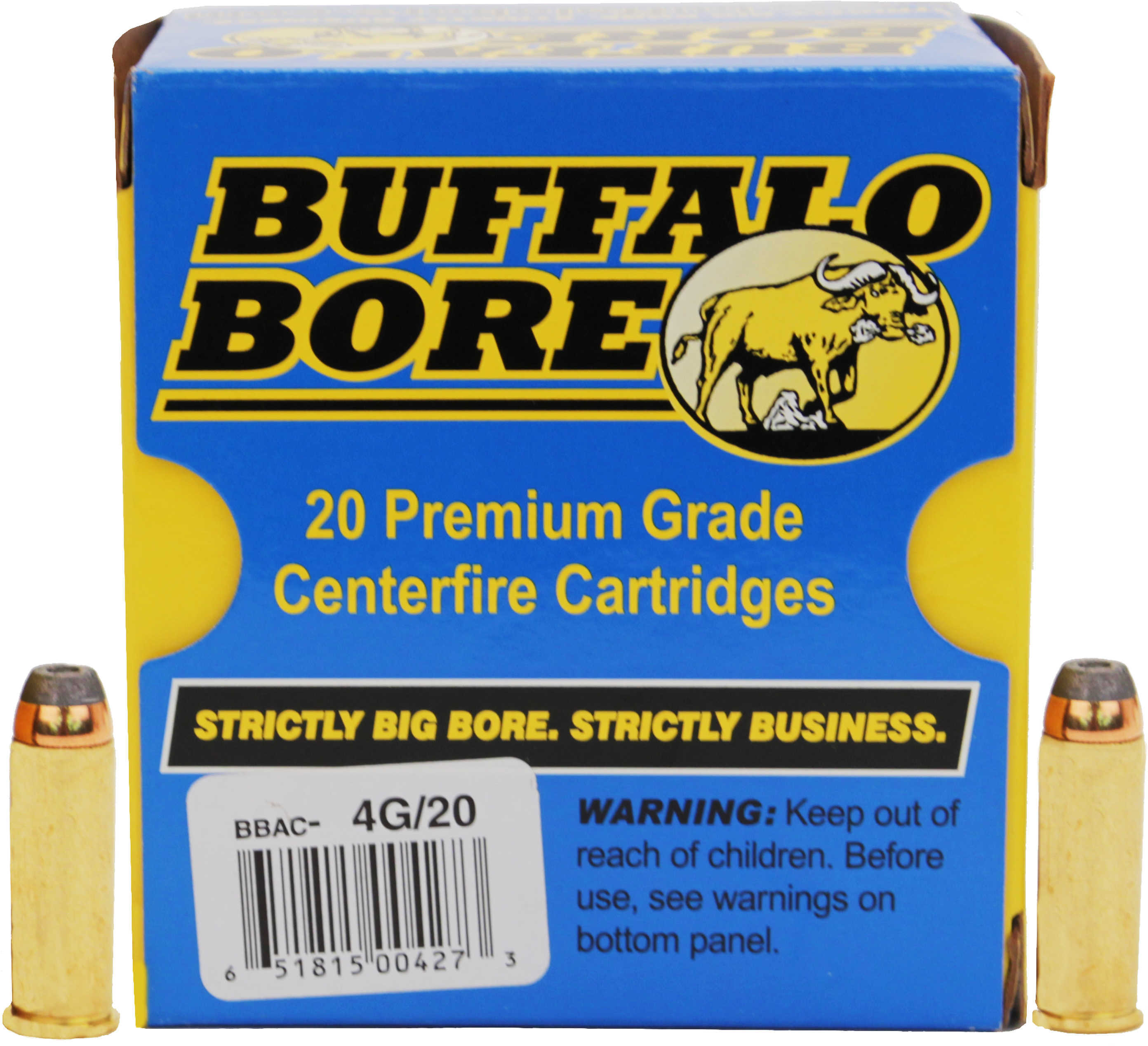 44 Rem Mag 240 Grain Hollow Point 20 Rounds Buffalo Bore Ammunition Magnum