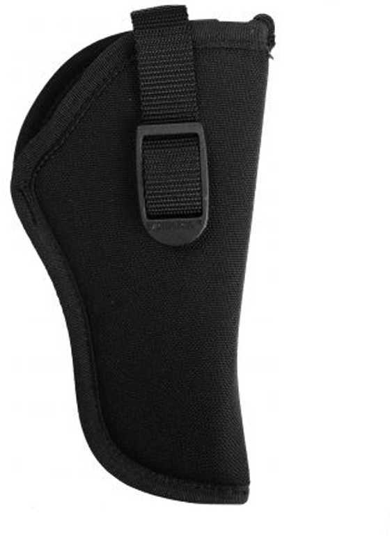 Uncle Mikes Sidekick Hip Holster For 5" - 6-1/2" Barrel Medium And Large Double Action Revolvers In Black Right Hand