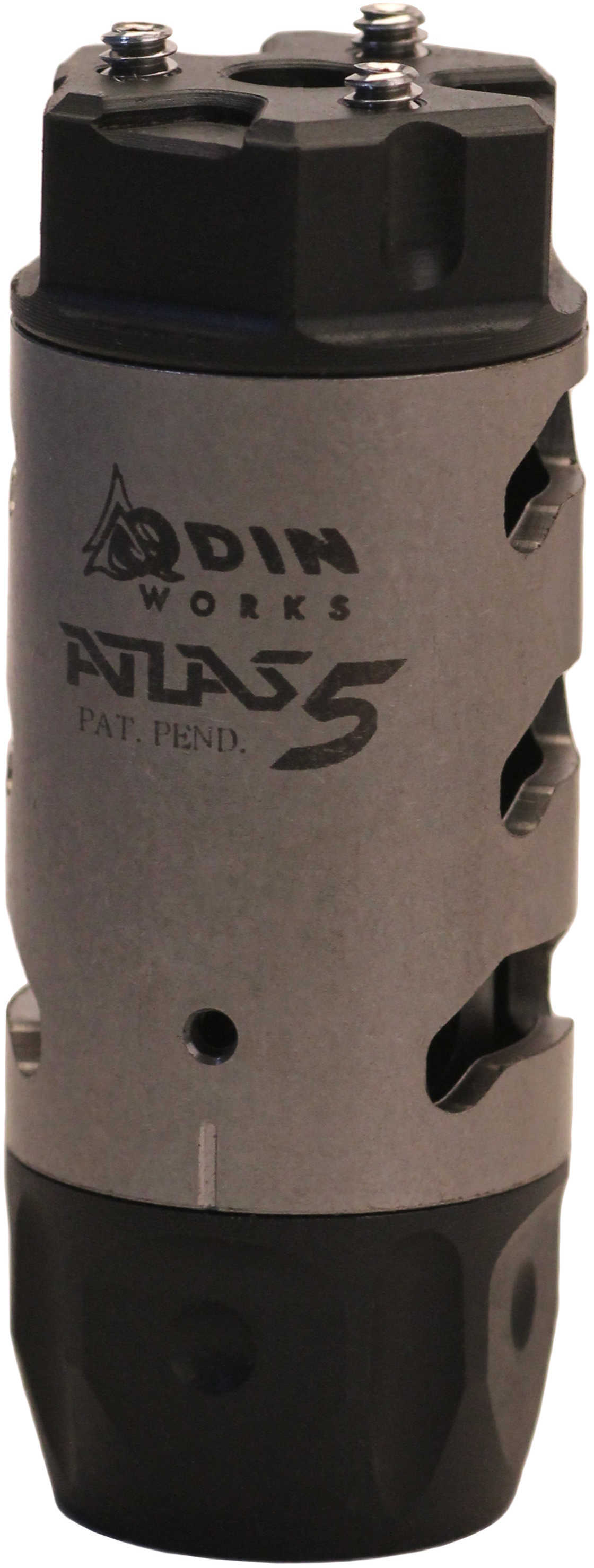Odin Works Atlas 5 Muzzle Brake 223REM/556NATO 1/2-28 Threaded Stainless Steel MB-ATLAS-5