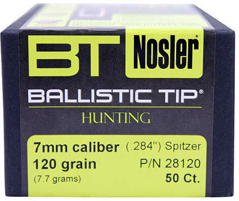 Nosler Ballistic Tip Hunting Bullets 7mm 120 Gr. Spitzer Point 50 Pk. Model: 28120