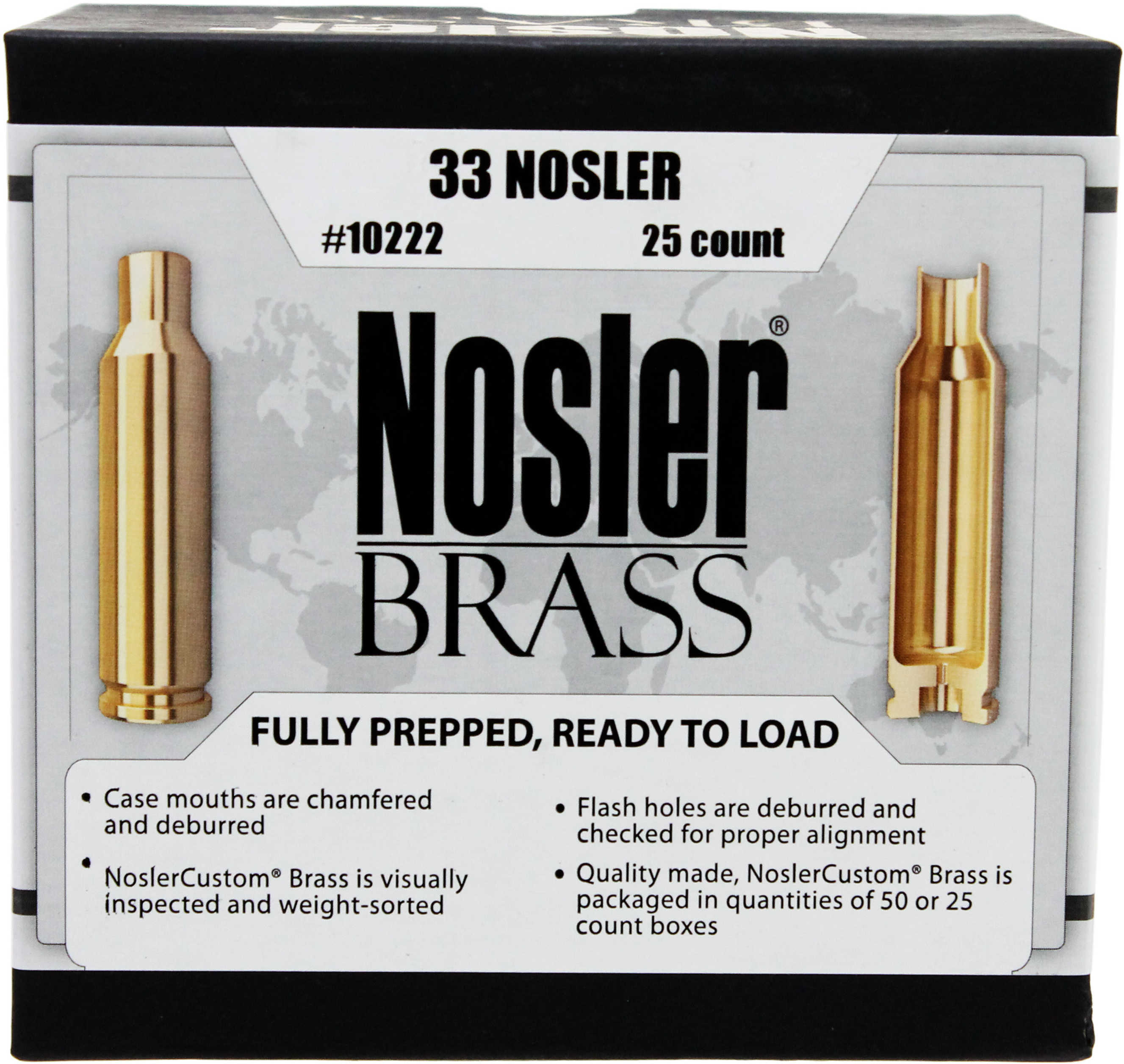 Nosler Custom Brass 33 25 pk. Model: 10222