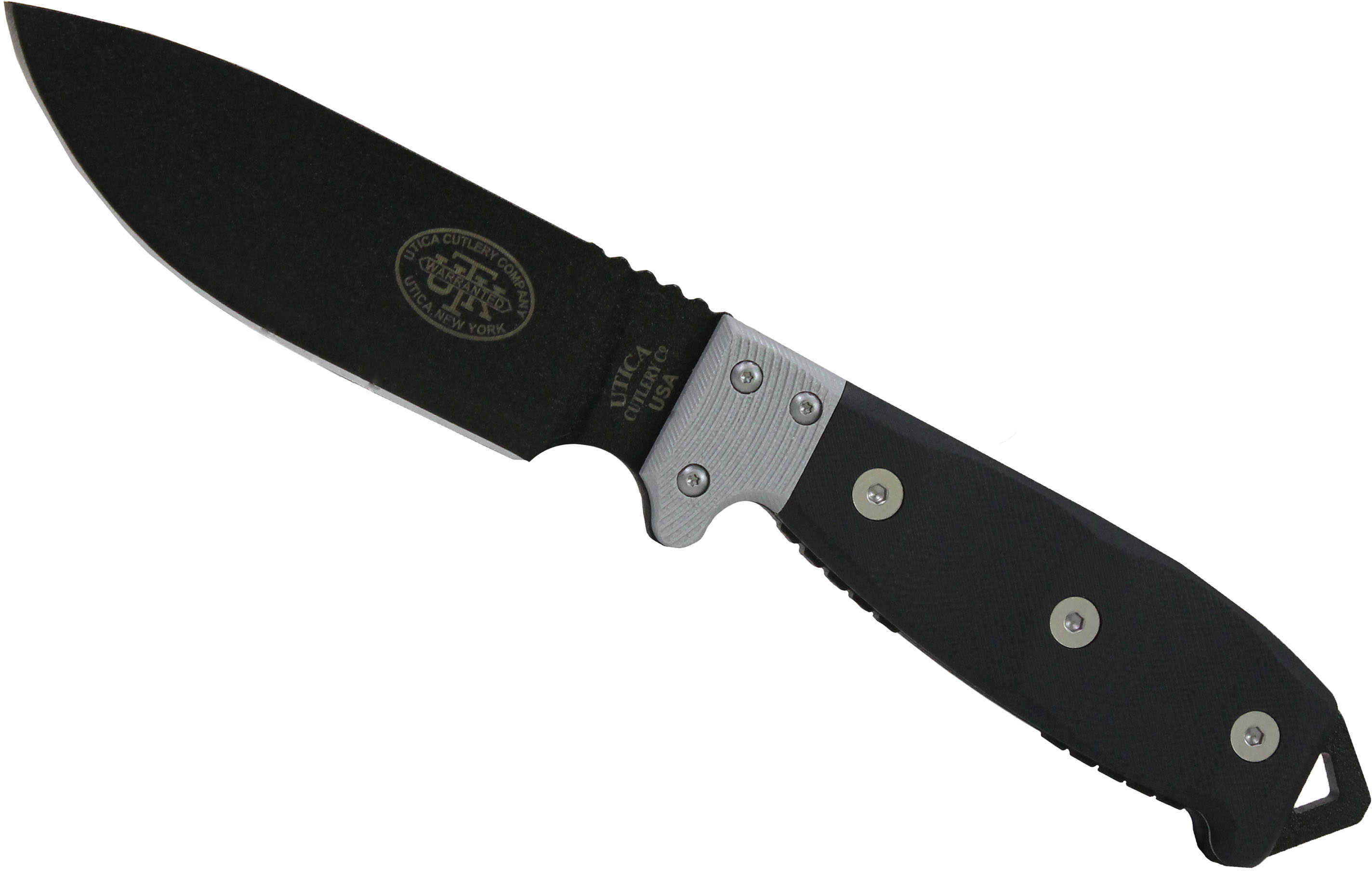 Utica UTKS4 Fixed 4.5 in Black Blade Micarta Handle