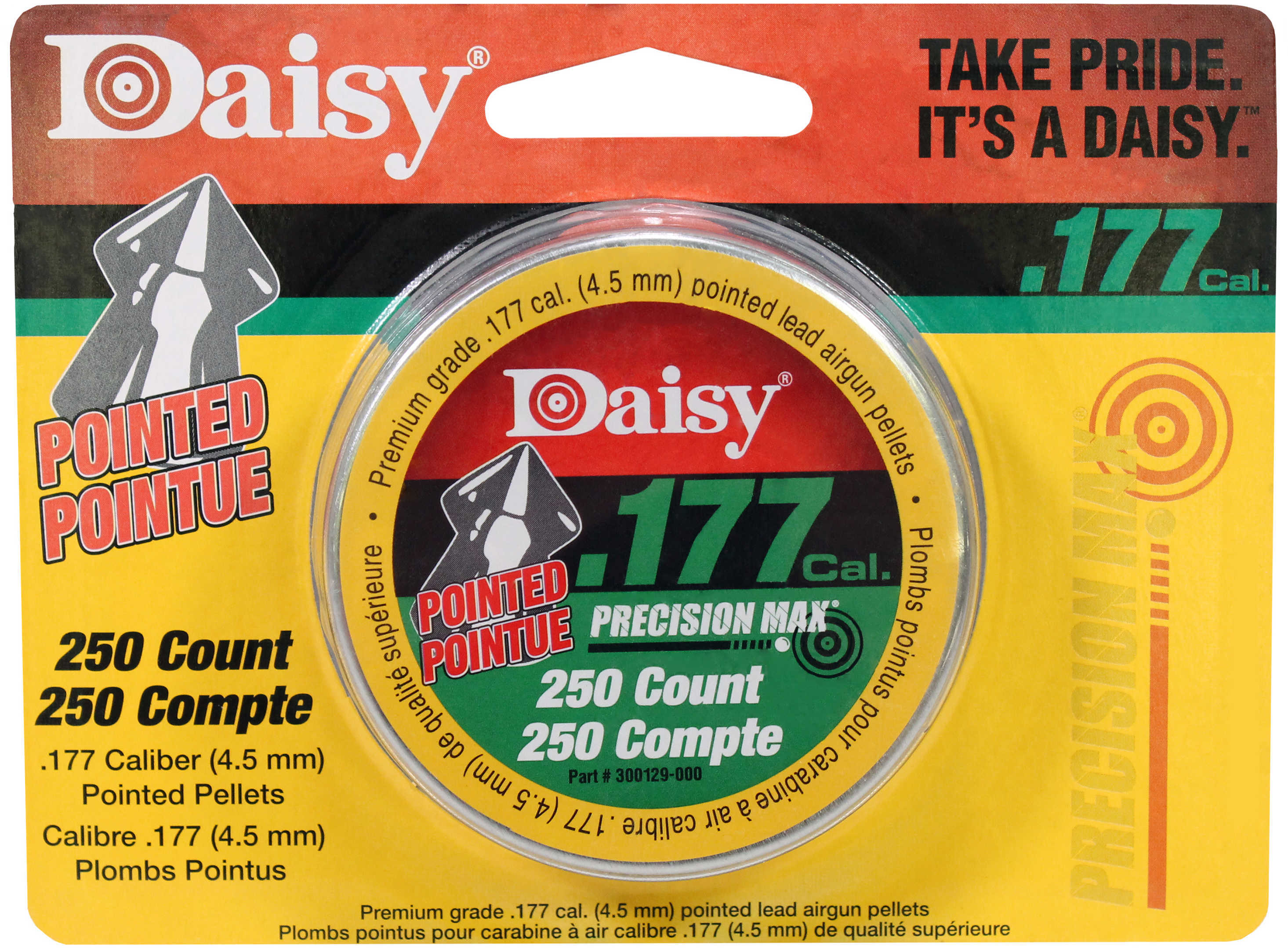 Daisy Pointed Pellets .177 cal Tin 250 Per Tin 987777-406