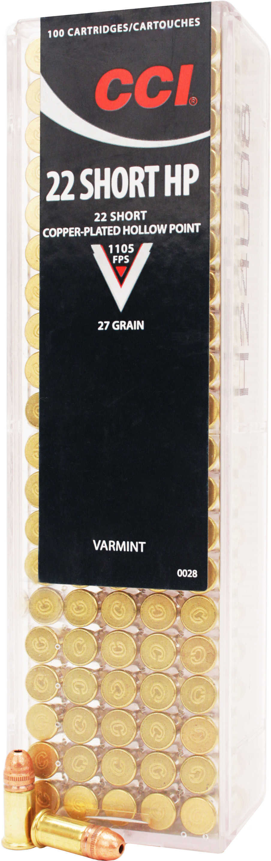 CCI 22SHORT HP 27G 100BX
