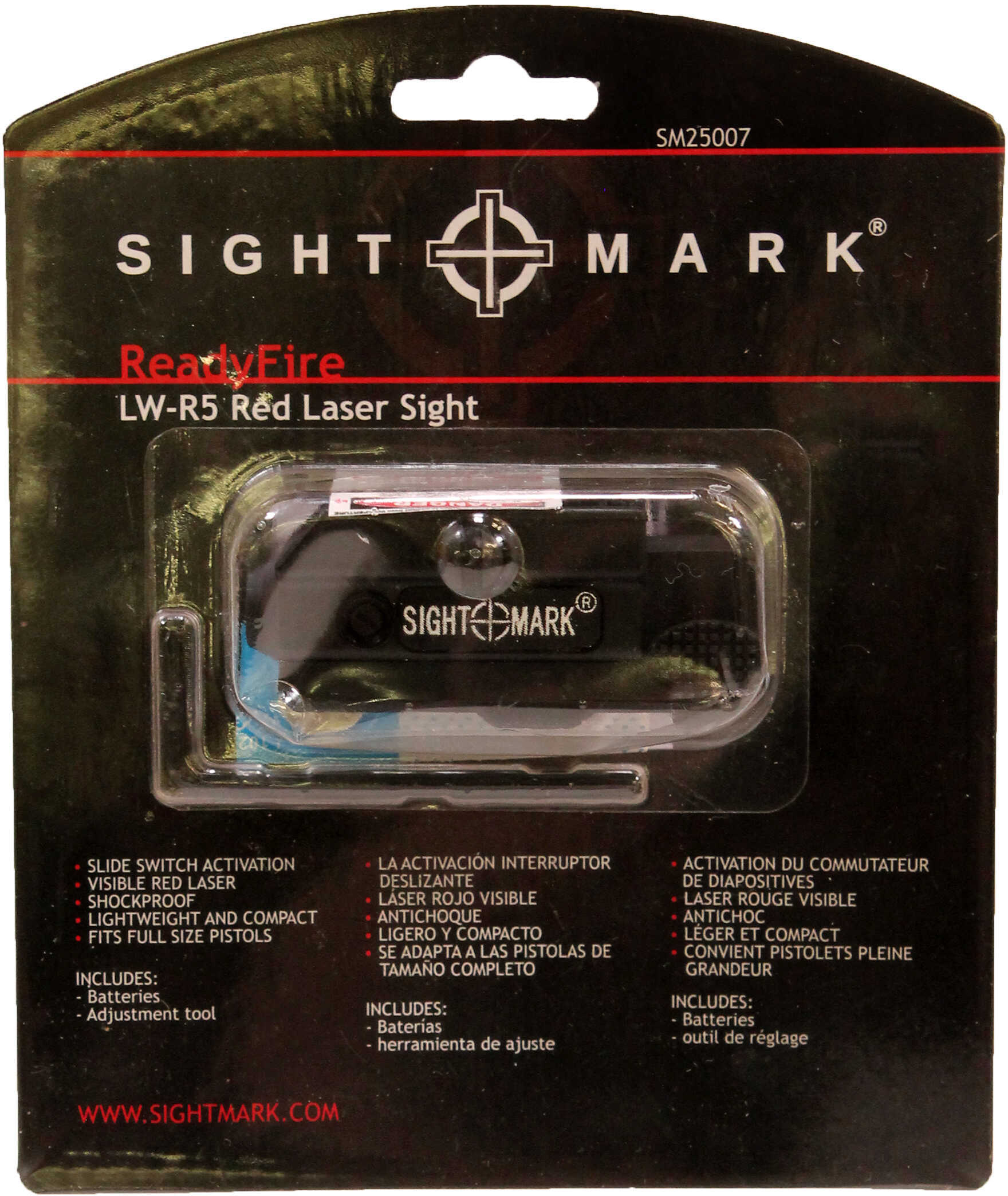 Sightmark Sm25007 ReadyFire LW-R5 Red Laser 5Mw 632-650 Nm Wavelength Matte Black