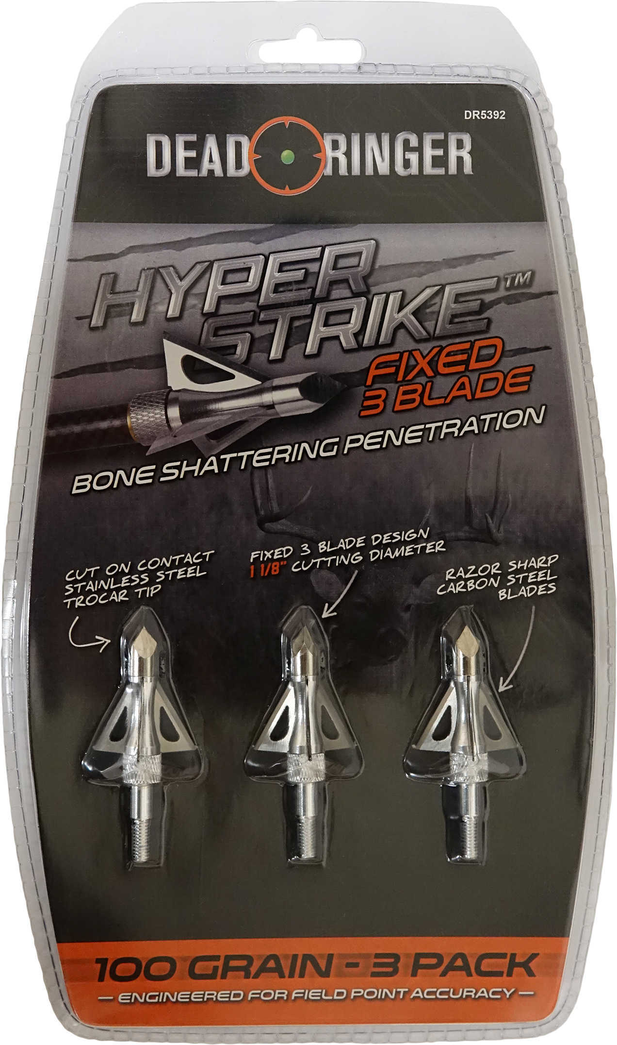 Dead Ringer Hyper Strike Broadhead 100 gr. 3 pk. Model: DR5392