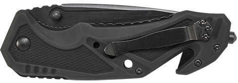 Schrade SWMP11BCP M&P Folding 3.79" Liner Lock Tanto Plain 7Cr17MoV High Carbon SS Blade Black Aluminum Handle