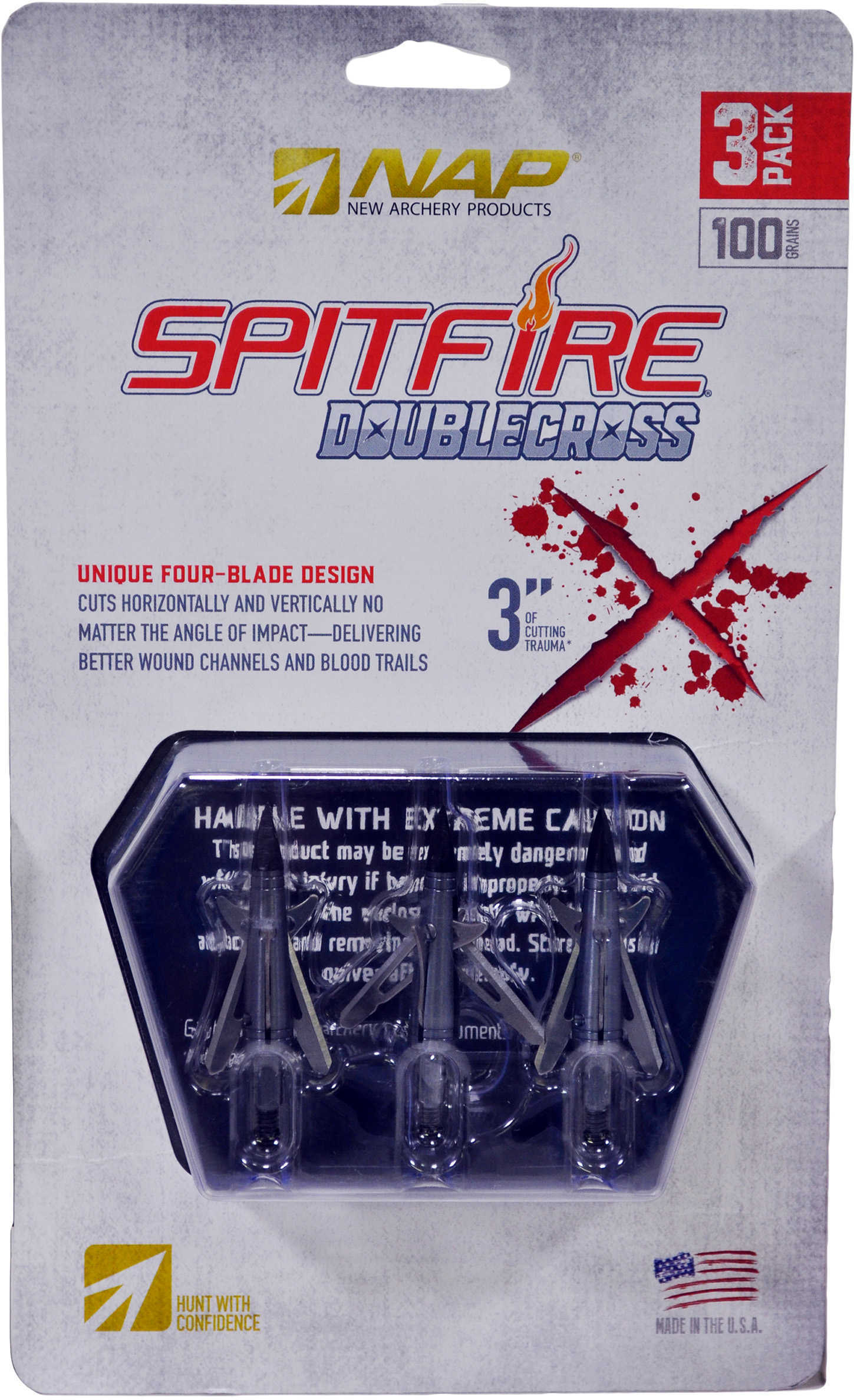 New Archery Products Spitfire Double Cross 100 - 3 Pack