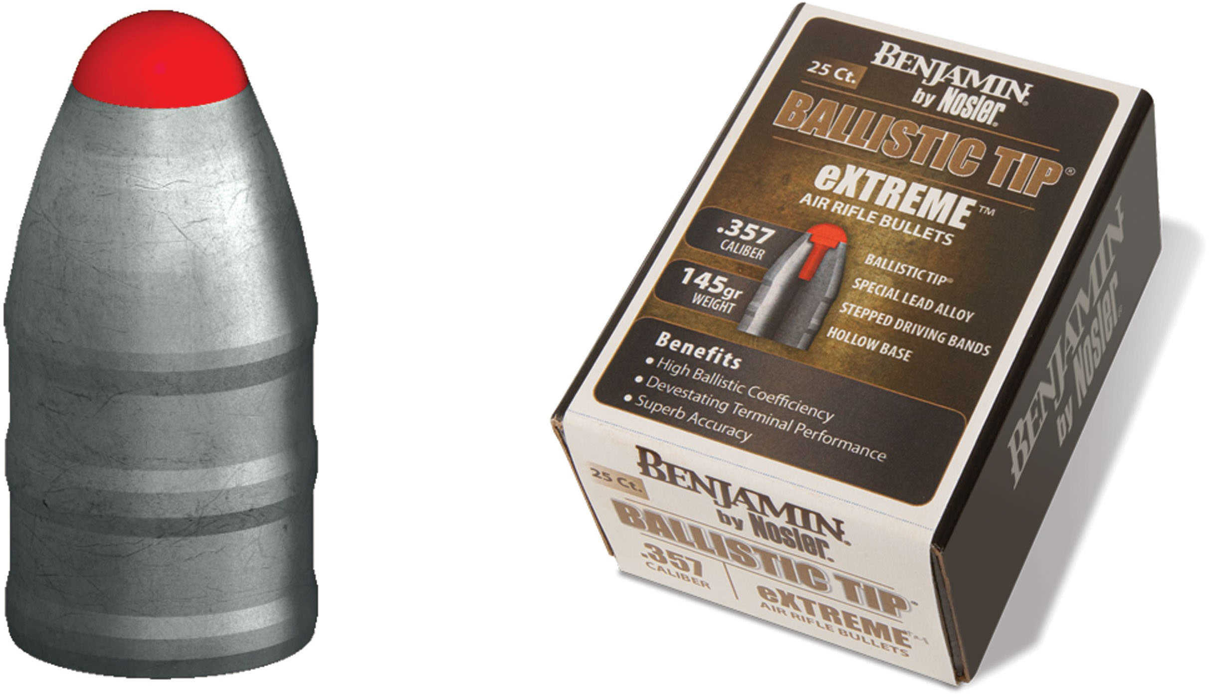 Benjamin Extreme PT Bullets 357 Cal 145 Gr 25/ct