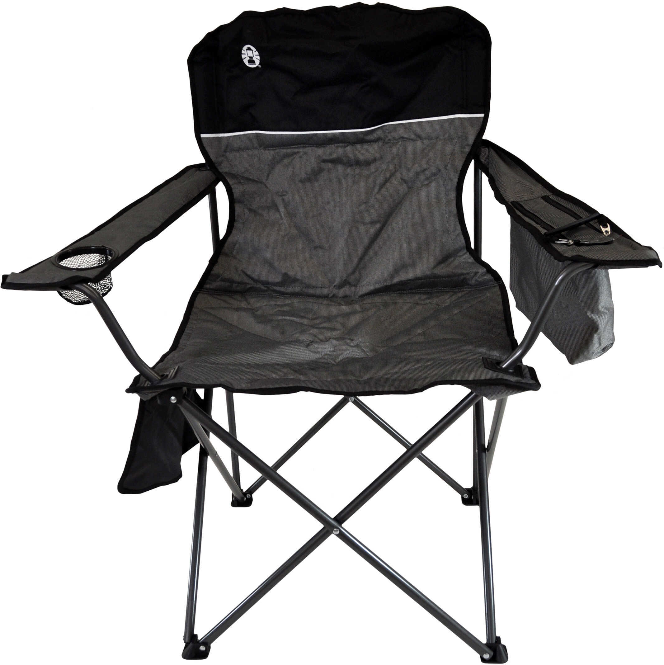 Coleman Cooler Quad Chair, Grey Black