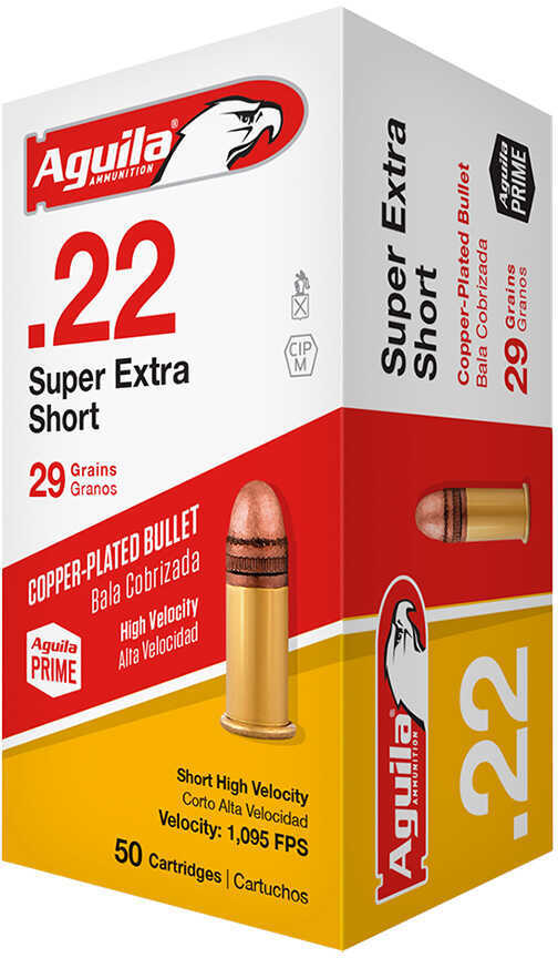 22 Short 29 Grain Soft Point 50 Rounds Aguila Ammunition
