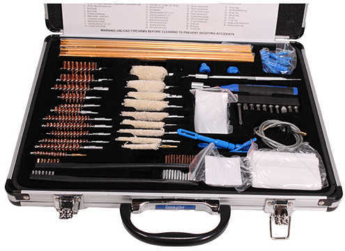 DAC 38296 Super Deluxe Universal Gun Cleaning Kit Multi-Caliber/62 Pieces Silver