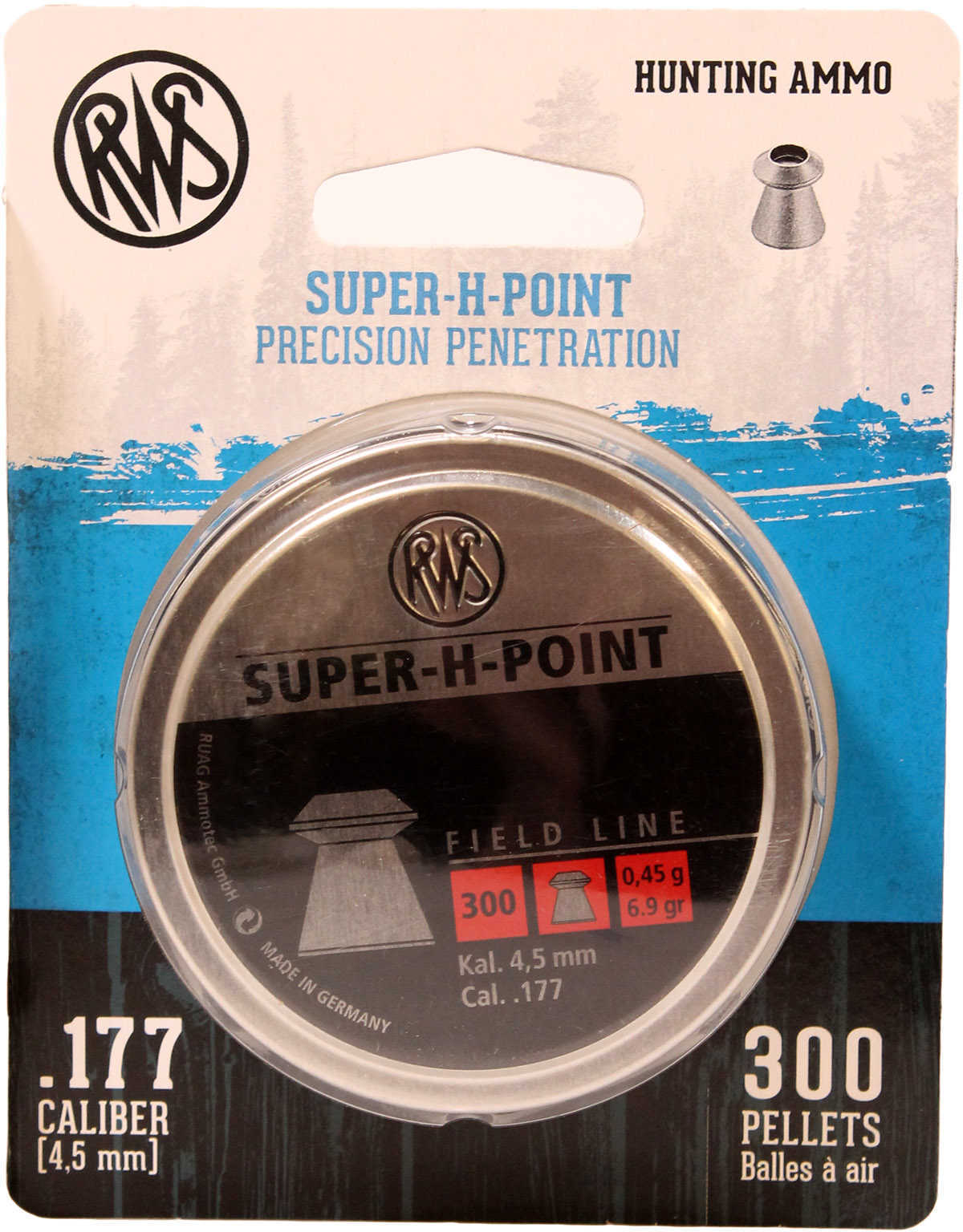 RWS/Umarex Super H-Point Field Line .177 Pellet Blister of 300 2317403