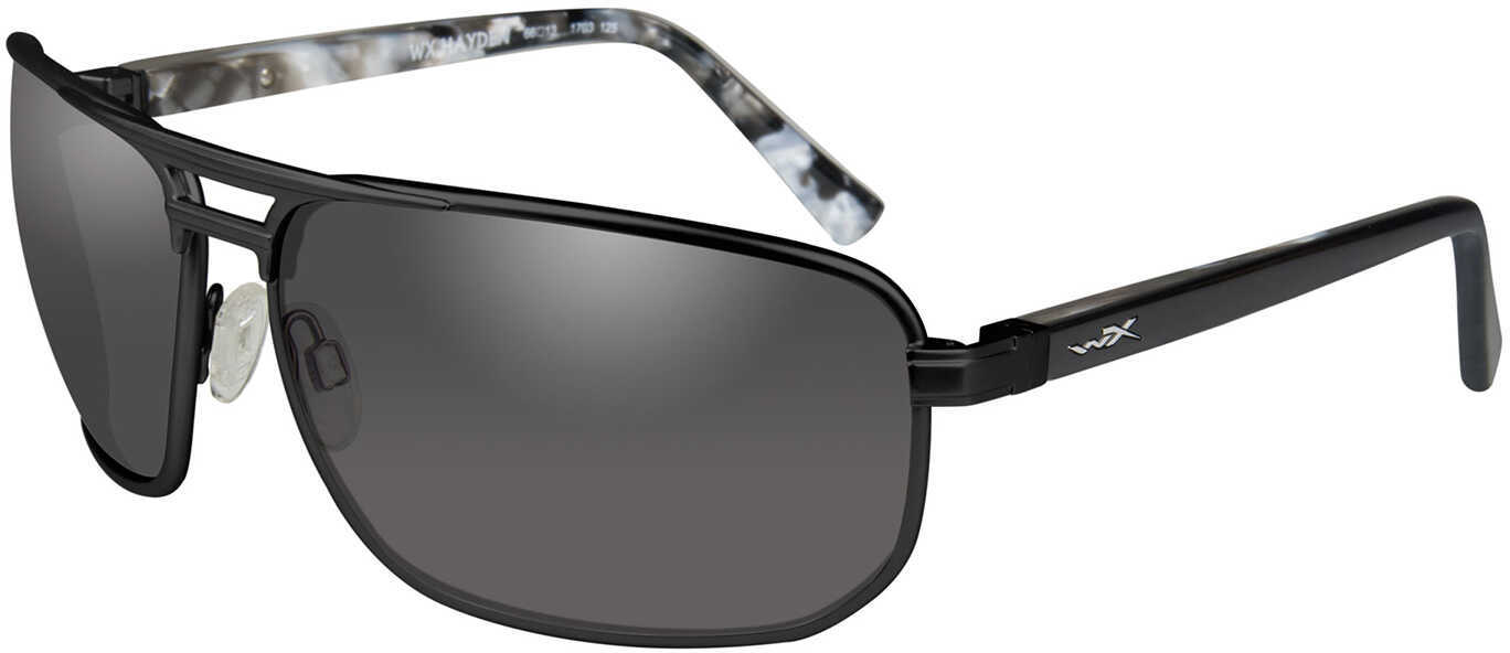 Wiley X ACHAY01 Hayden Eye Protection Smoke Gray Lens Black Matte