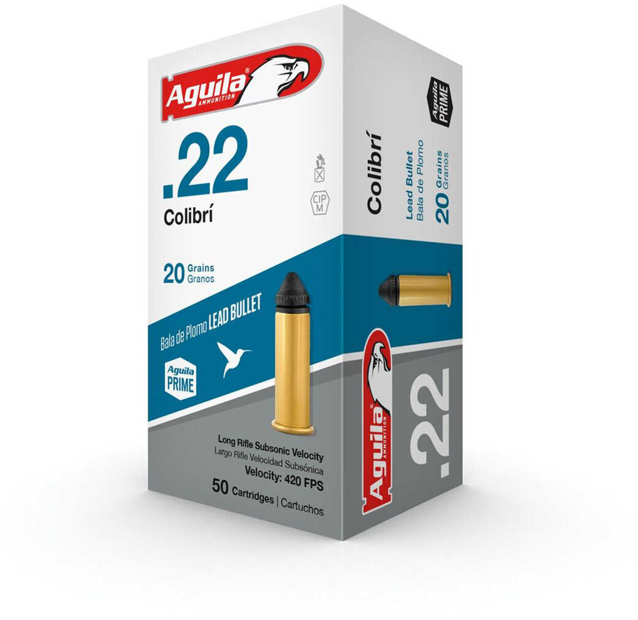 22 Long Rifle 20 Grain Lead 50 Rounds Aguila Ammunition