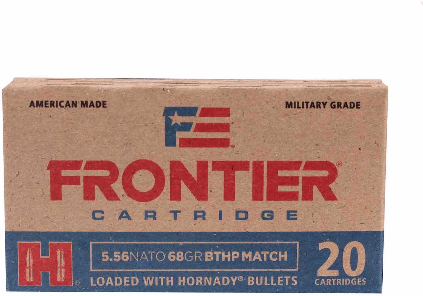 5.56mm Nato 20 Rounds Ammunition Hornady 68 Grain Jacketed Hollow Point