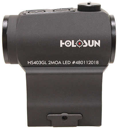 Holosun HS403C HS Classic 1x 2 MOA Red Dot CR2032 Lithium Black