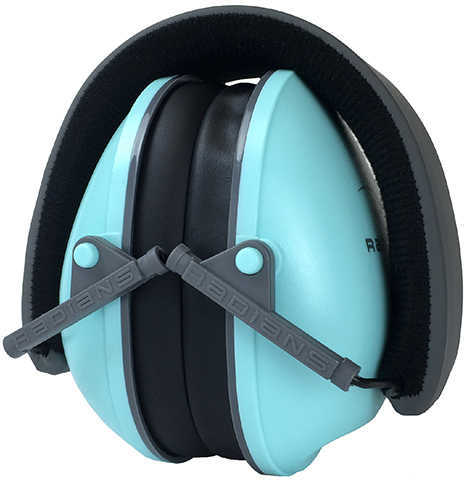 Radians Ls0820Cs Lowset Earmuff 21 Db Over The Head Aqua Blue Ear Cups With Black Headband Adult